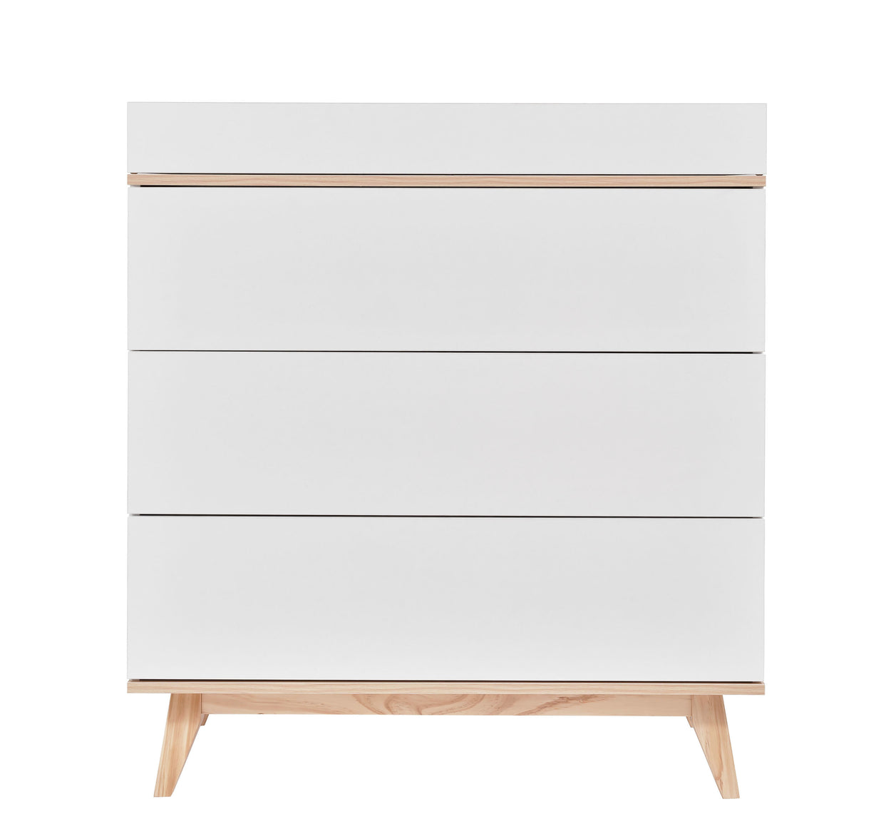 Aura Baby Changer / Dresser in White & Natural