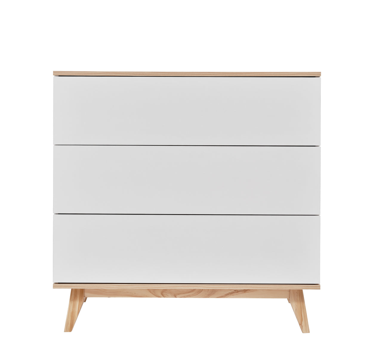 Aura Baby Changer / Dresser in White & Natural