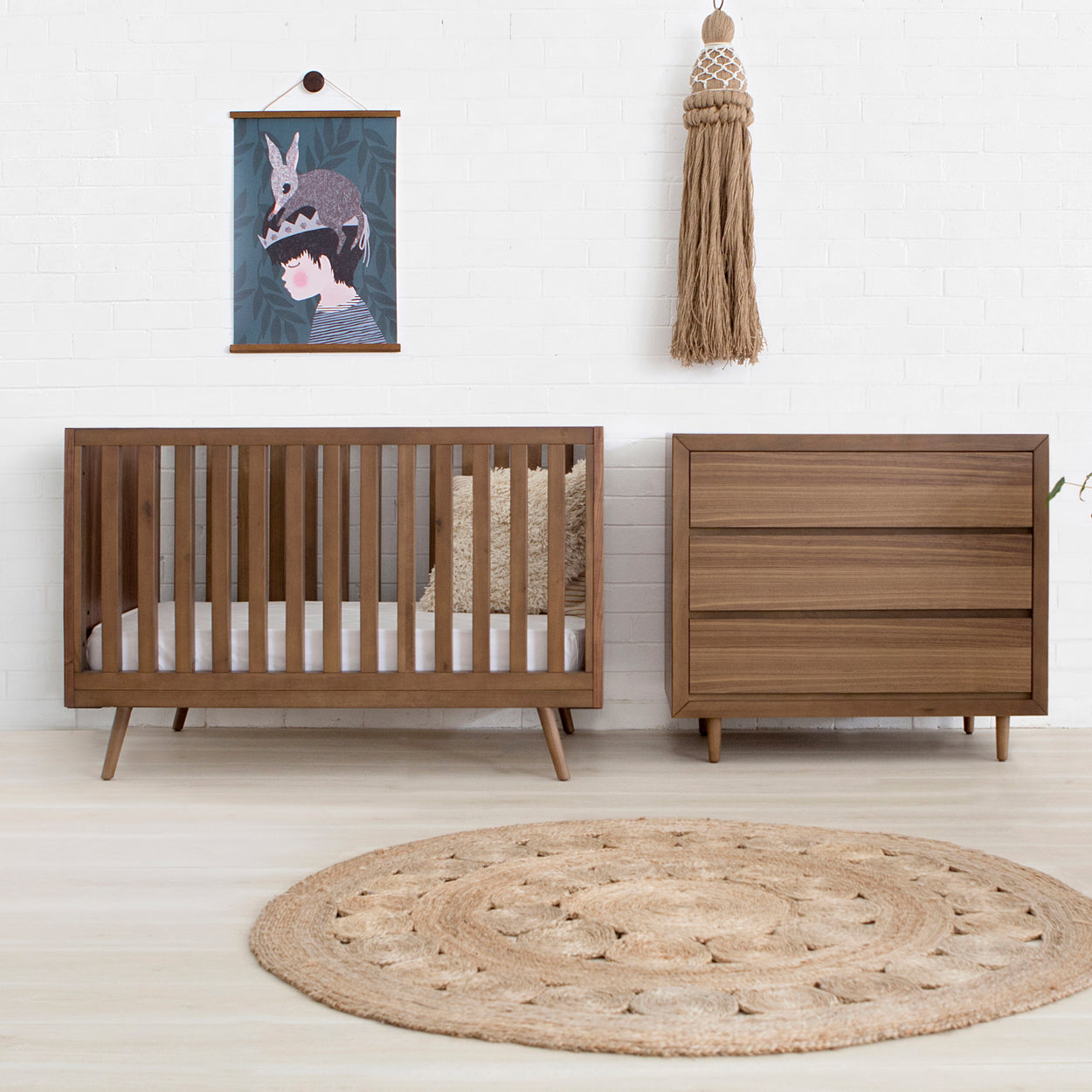 Nifty Timber Nursery Package in Walnut