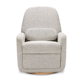 ARC Electronic Recliner & Swivel Glider in Black White Boucle with USB Port