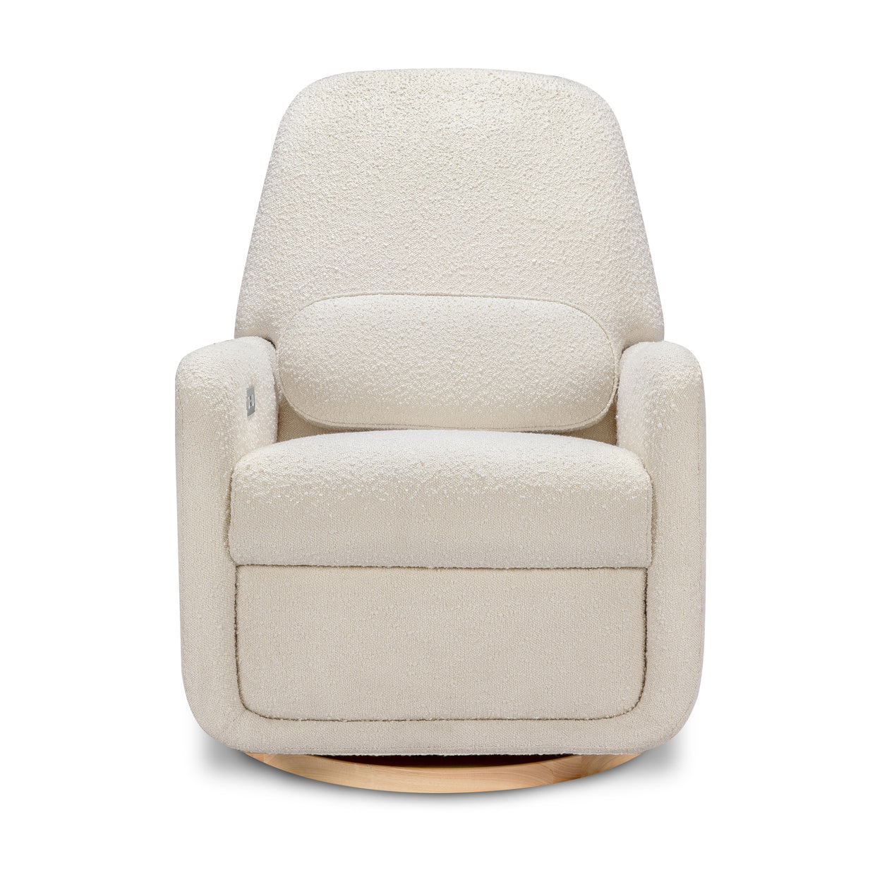 ARC Electronic Recliner & Swivel Glider in Ivory Boucle with USB Port